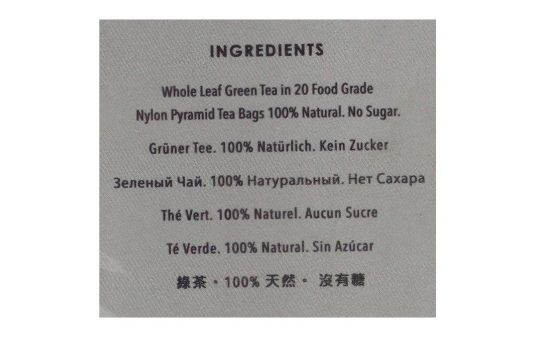 Cambridge Tea party Whole Leaf Green Tea    Pack  20 pcs